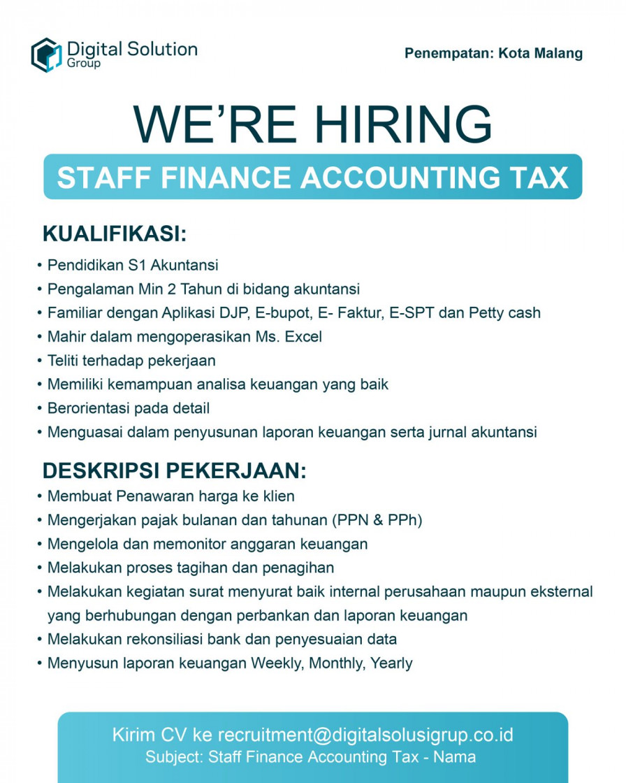 Finance, Accounting, Tax (FAT)